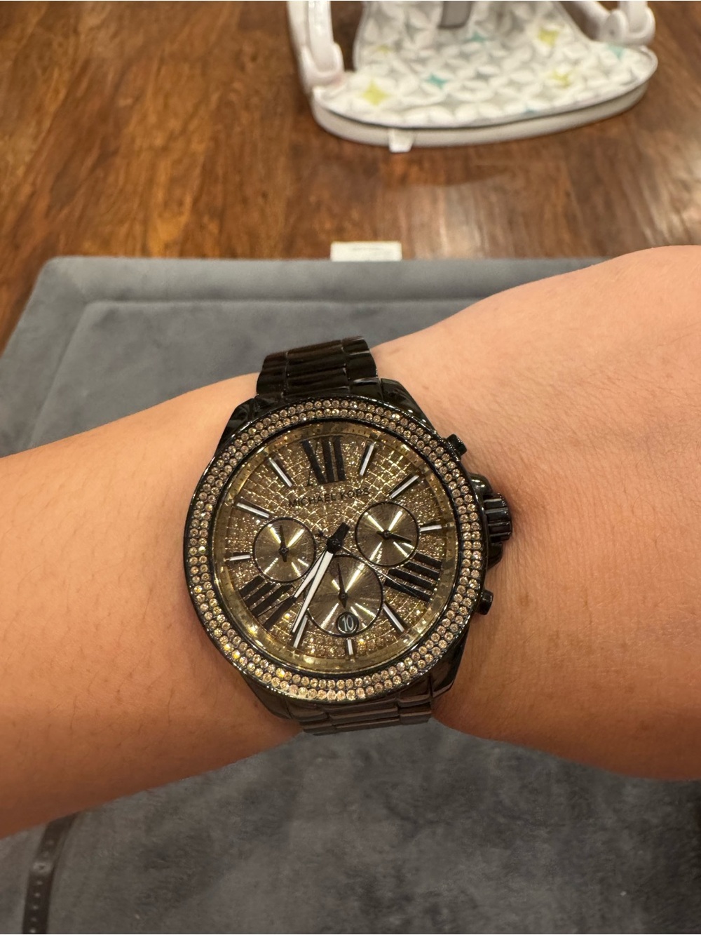 Michael Kors Black and Gold Watch